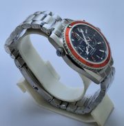 Omega Seamaster Planet Ocean Black Dial Orange Bezel Steel Watch - Image 5