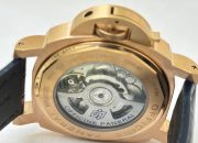 Panerai Marina Blue Rose Gold Leather Strap Swiss Automatic Watch - Image 8