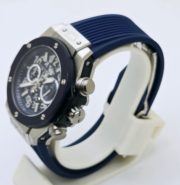 Hublot Big Bang King Blue Ceramic Bezel Rubber Strap Watch - Image 4