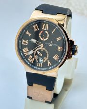 Ulysse Nardin Maxi Marine Rose Gold Black Rubber Strap Swiss Automatic Watch - Image 3