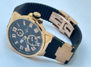 Ulysse Nardin Maxi Marine Rose Gold Black Rubber Strap Swiss Automatic Watch - Image 6