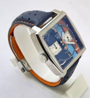 Tag Heuer Monaco Gulf Blue Special Edition Watch - Image 5