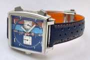 Tag Heuer Monaco Gulf Blue Special Edition Watch - Image 6