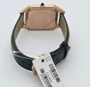 Cartier Santos Dumont Black Small Leather Strap Watch - Image 7