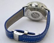Breitling Navitimer Blue Leather Strap Swiss ETA Valjoux 7750 Automatic Watch - Image 8