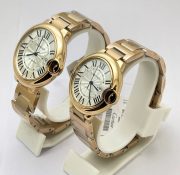 Cartier Ballon Bleu De Couple Dual Tone Swiss Automatic Watch - Image 4