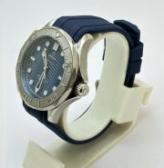 Omega Seamaster Diver Nekton Blue Rubber Strap Swiss Automatic Watch - Image 4