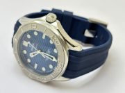 Omega Seamaster Diver Nekton Blue Rubber Strap Swiss Automatic Watch - Image 6
