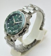 Oris Aquis Chronograph Green Steel Bracelet Watch - Image 4