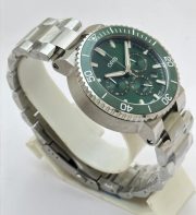 Oris Aquis Chronograph Green Steel Bracelet Watch - Image 5