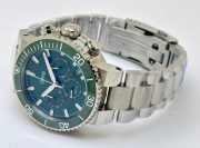 Oris Aquis Chronograph Green Steel Bracelet Watch - Image 6