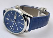 Tag Heuer Carrera Calibre 5 Day-Date Blue Leather Strap Swiss Automatic Watch - Image 6