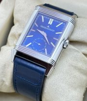 Jaeger Lecoultre Reverso Tribute Duoface Steel Swiss ETA 7750 Valjoux Movement Watch - Image 3