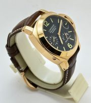 Panerai Power Reserve Rose Gold Leather Strap Swiss Automatic Watch - Image 5