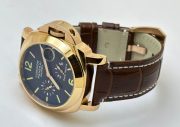 Panerai Power Reserve Rose Gold Leather Strap Swiss Automatic Watch - Image 6