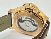 Panerai Power Reserve Rose Gold Leather Strap Swiss Automatic Watch - Image 7
