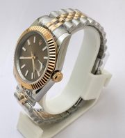 Rolex Date-Just Brown Dial Stick Marker Dual Tone Swiss Automatic Watch - Image 4