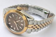 Rolex Date-Just Brown Dial Stick Marker Dual Tone Swiss Automatic Watch - Image 6