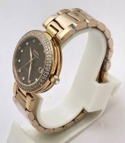 Omega Ladymatic Nicole Kidman Brown Rose Gold Watch - Image 4