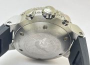 Oris Aquis Chronograph Green Black Rubber Strap Watch - Image 9