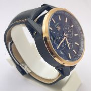 Tag Heuer 1969 Chronograph Black Leather Strap Watch - Image 5