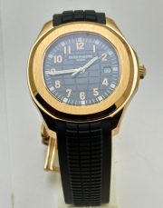 Patek Philippe Aquanaut Black Rose Gold Rubber Strap Swiss Automatic Watch - Image 3
