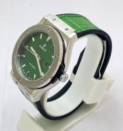 Hublot Vendom Classic Green Leather Strap Swiss Automatic Watch - Image 4