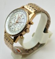 Breitling Navitimer Chronograph White Rose Gold Mens Watch - Image 4