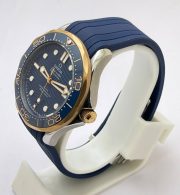 Omega Seamaster 50th Anniversary Blue Rubber Strap Swiss Automatic Watch - Image 4
