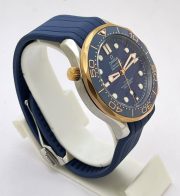 Omega Seamaster 50th Anniversary Blue Rubber Strap Swiss Automatic Watch - Image 5