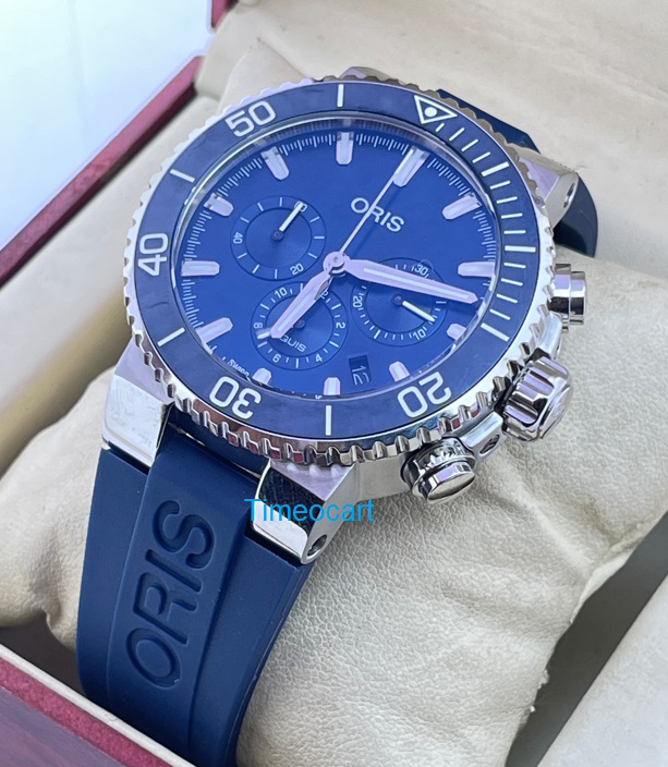 1st Copy Oris Aquis Chronograph Blue Watch