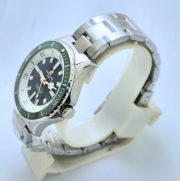 Breitling Superocean Green Steel Swiss Automatic Watch - Image 4