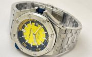 Audemars Piguet Diver Steel Bracelet Yellow Swiss Automatic Watch - Image 6