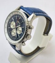 Breitling Navitimer Chrono Blue Leather Strap Watch - Image 4