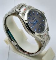 OMEGA SEAMASTER AQUA TERRA GREY BLUE MARK STEEL SWISS AUTOMATIC WATCH - Image 5