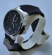 Ulysse Nardin Maxi Marine Chronometer Eastern Arabic Numerals Black Steel Swiss Automatic Watch - Image 4