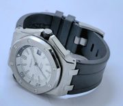 Audemars Piguet Diver White Black Rubber Strap Swiss Automatic Watch - Image 6