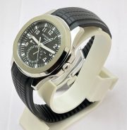 Patek Philippe Aquanaut GMT Black Rubber Strap Swiss ETA Automatic Watch - Image 4