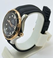 Omega Seamaster 50th Anniversary RG Black Rubber Strap Swiss Automatic Watch - Image 4