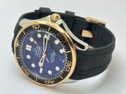 Omega Seamaster 50th Anniversary RG Black Rubber Strap Swiss Automatic Watch - Image 6