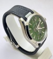 OMEGA SEAMASTER AQUA TERA WORLD TIME GREEN SWISS AUTOMATIC WATCH - Image 5