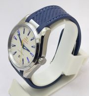 OMEGA SEAMASTER AQUA TERRA WHITE RUBBER STRAP LIMITED EDITION SWISS AUTOMATIC WATCH - Image 4