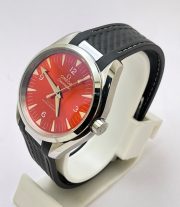 OMEGA SEAMASTER AQUA TERRA RED RUBBER STRAP SWISS AUTOMATIC WATCH - Image 4