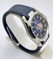 OMEGA SEAMASTER AQUA TERA WORLD TIME BLUE SWISS AUTOMATIC WATCH - Image 5