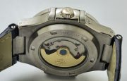 Patek Philippe Nautilus Annual Calendar Moon Phase Leather Strap Swiss Automatic Watch - Image 8
