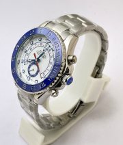 Rolex Yacht Master White Steel Swiss Automatic Watch - Image 4