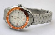 Omega Seamaster White Orange Bezel Swiss Automatic Watch - Image 6