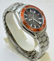 Omega Seamaster Planet Ocean Ultra Deep Orange Bezel Swiss Automatic Watch - Image 5