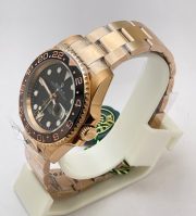 Rolex GMT Master II Rootbeer Everose Gold Swiss ETA 3285 Valjoux Movement Watch - Image 4