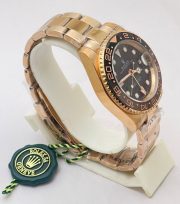 Rolex GMT Master II Rootbeer Everose Gold Swiss ETA 3285 Valjoux Movement Watch - Image 5